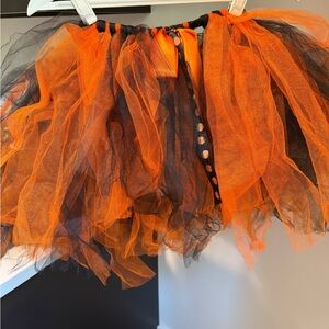 Orange and black tutu